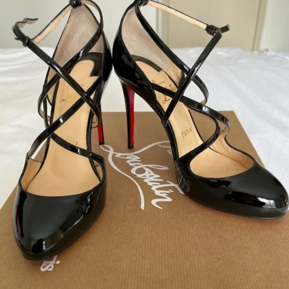 Louboutin 100mm Strappy Heels